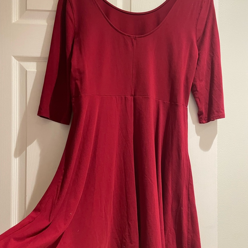 Express red A Line dress